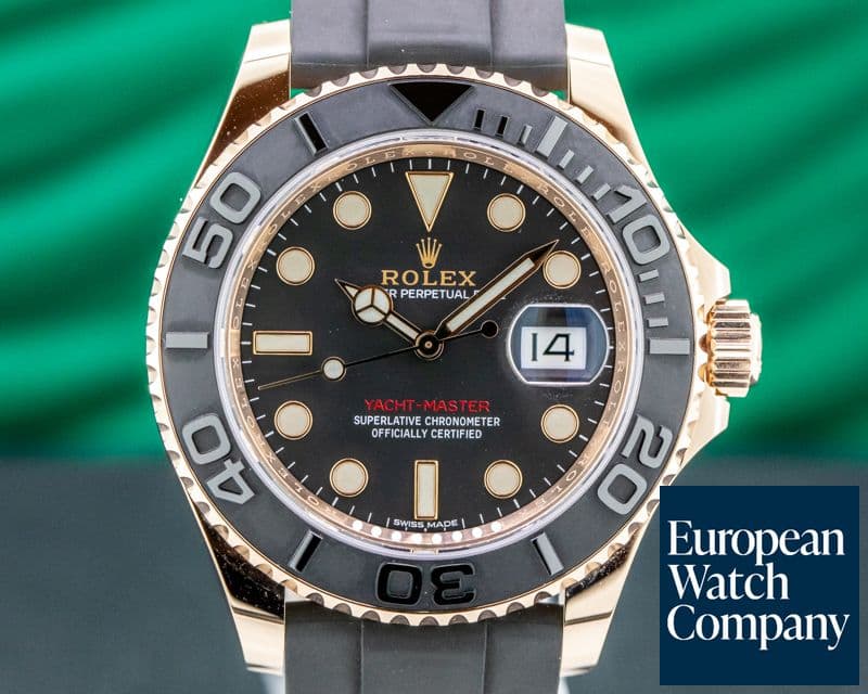 Image of Rolex Yacht Master 18K Rose Gold / Rubber 2019