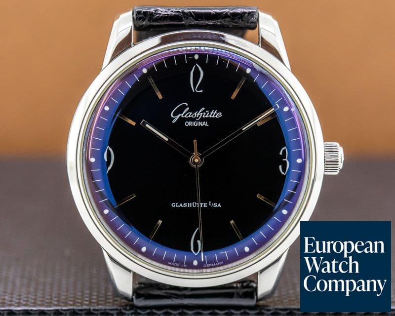 Image of Glashutte Original Senator Sixties SS Black Dial 
