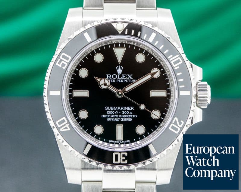 Image of Rolex Submariner 114060 No Date Ceramic Bezel SS