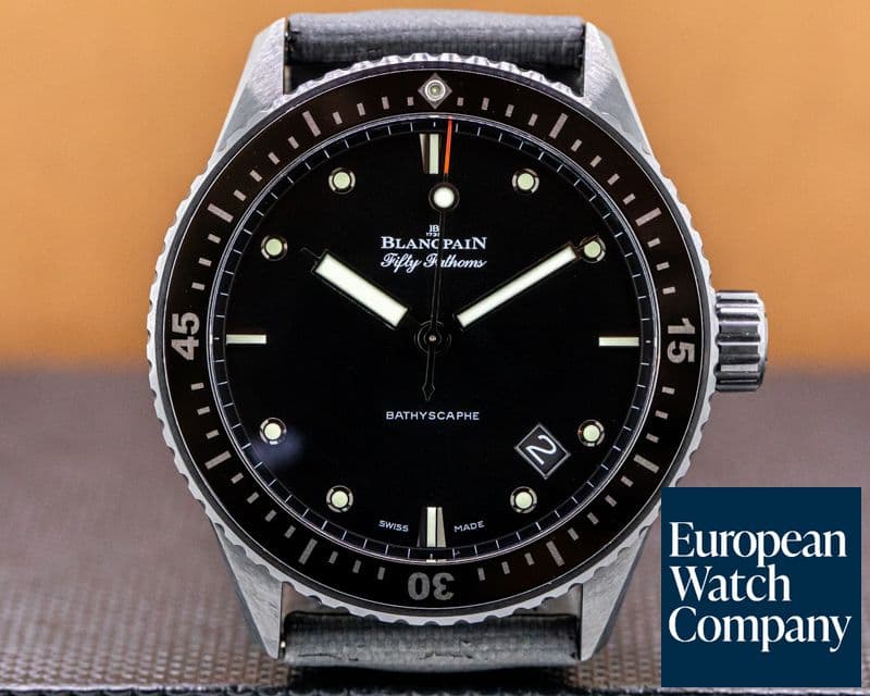 Image of Blancpain Fifty Fathoms Bathyscaphe Black Ceramic 43MM