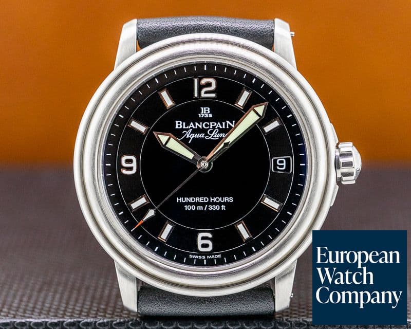 Image of Blancpain Leman Aqualung Ultra Slim Automatic SS / Strap