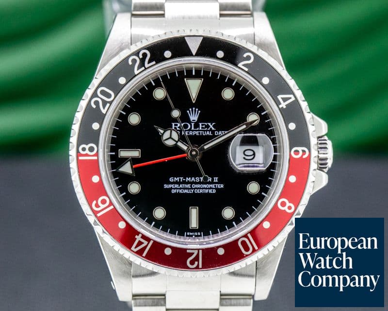 Image of Rolex GMT Master II SS Red / Black Coke COMPLETE