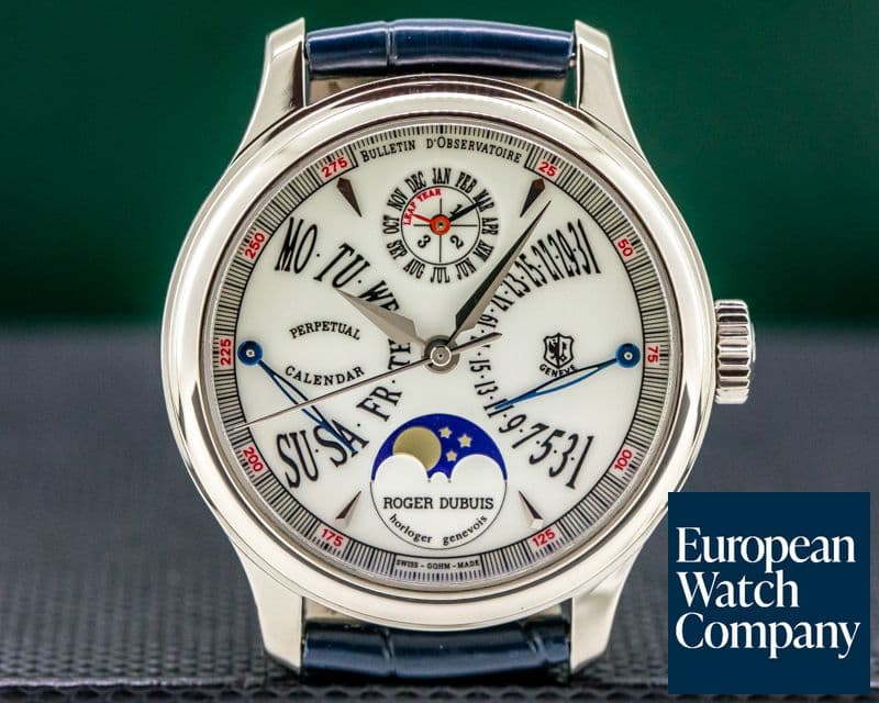 Image of Roger Dubuis Hommage 18K White Gold Perpetual Calendar Bi Retrograde LIMITED