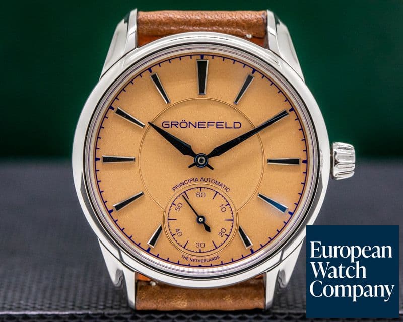 Image of Gronefeld 1941 Principia Automatic Steel Salmon Dial