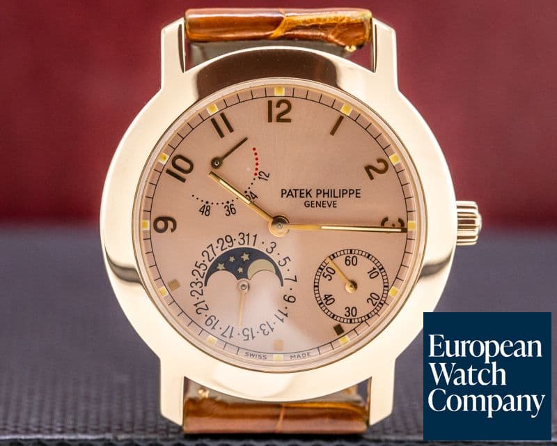 Image of Patek Philippe Moon Phase Power Reserve Salmon Dial 18K Rose Gold 