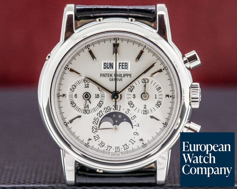Image of Patek Philippe Perpetual Calendar Chronograph 3970P Platinum Silver Dial