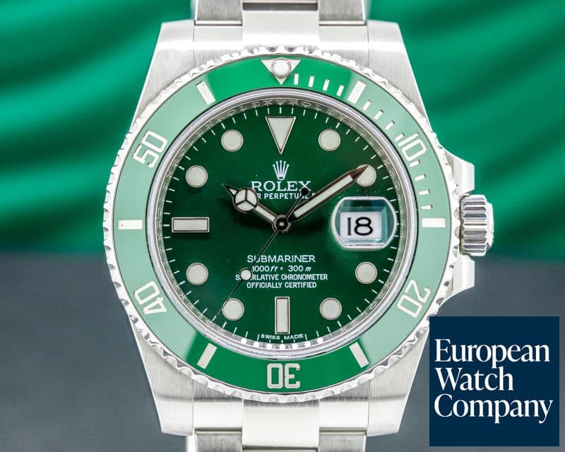 Image of Rolex Submariner Green Ceramic Bezel Green Dial SS
