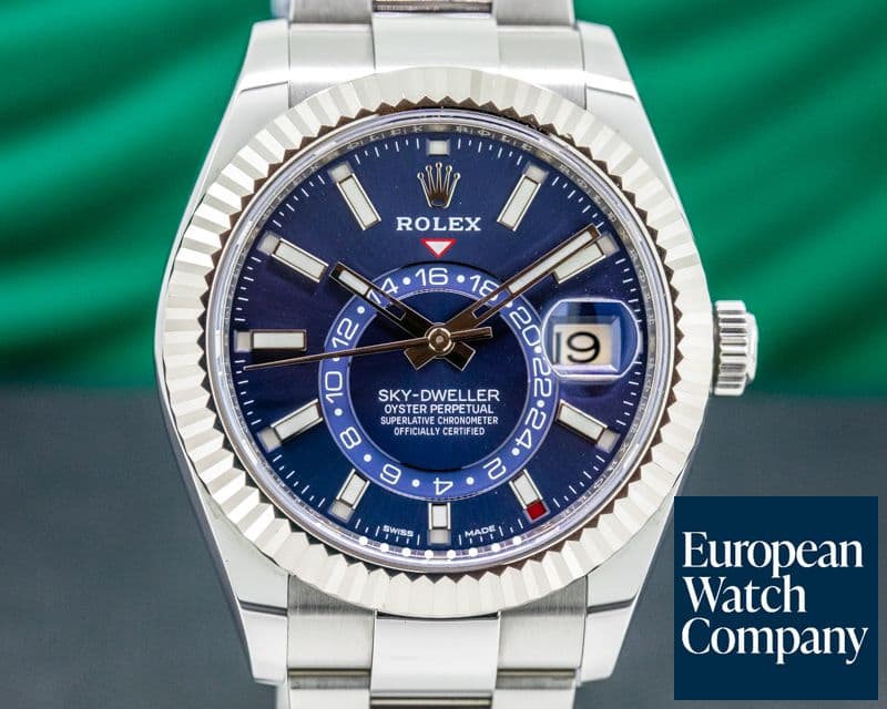Image of Rolex Sky Dweller Steel Blue SS / Bracelet 
