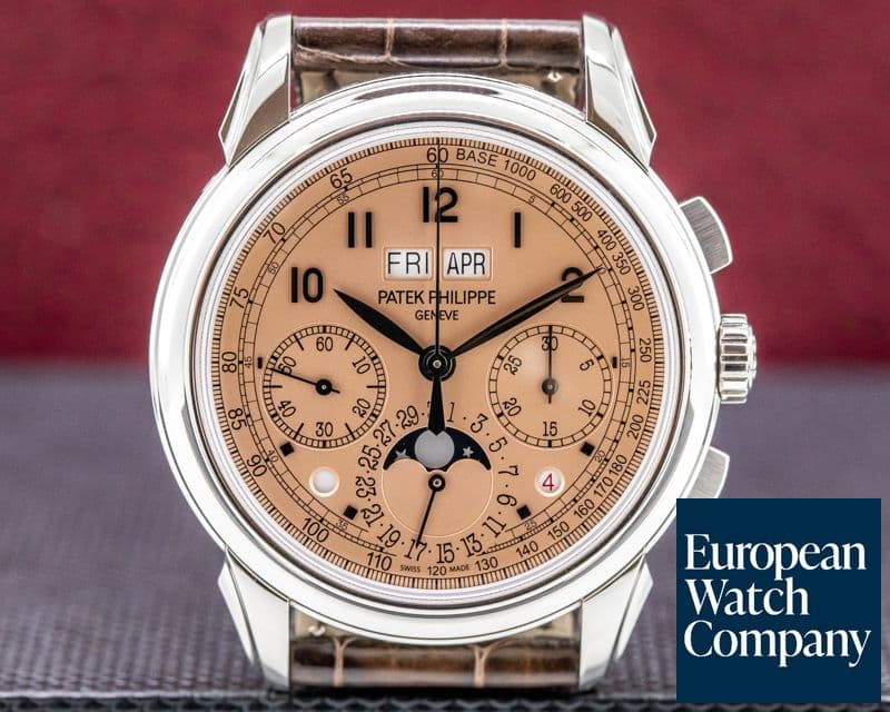 Image of Patek Philippe 5270P Perpetual Calendar Chronograph Platinum Salmon Dial 