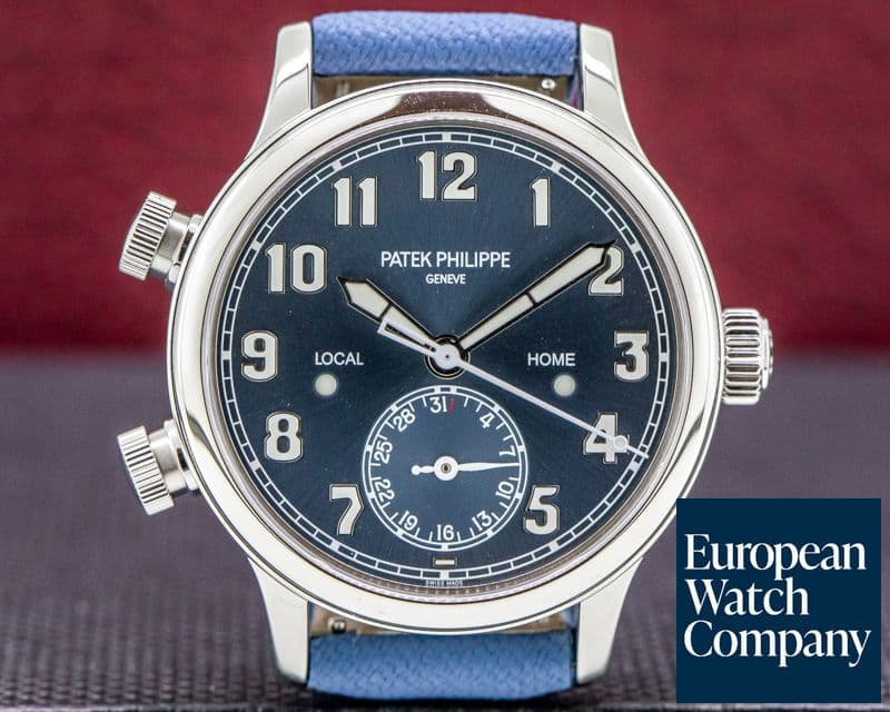 Image of Patek Philippe Mid Size 7234A Calatrava Pilot Travel Time "Singapore" Limited UNWORN