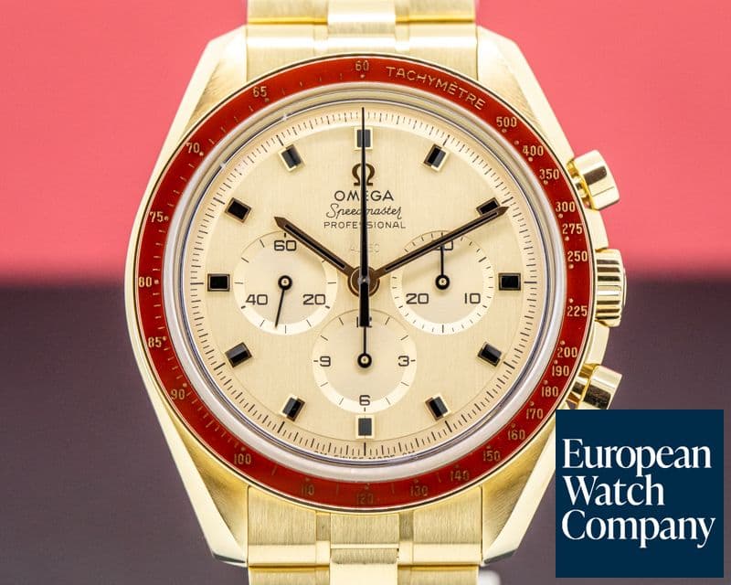 Image of Omega Apollo XI 50th Anniversary Speedmaster 18K Yellow Gold 