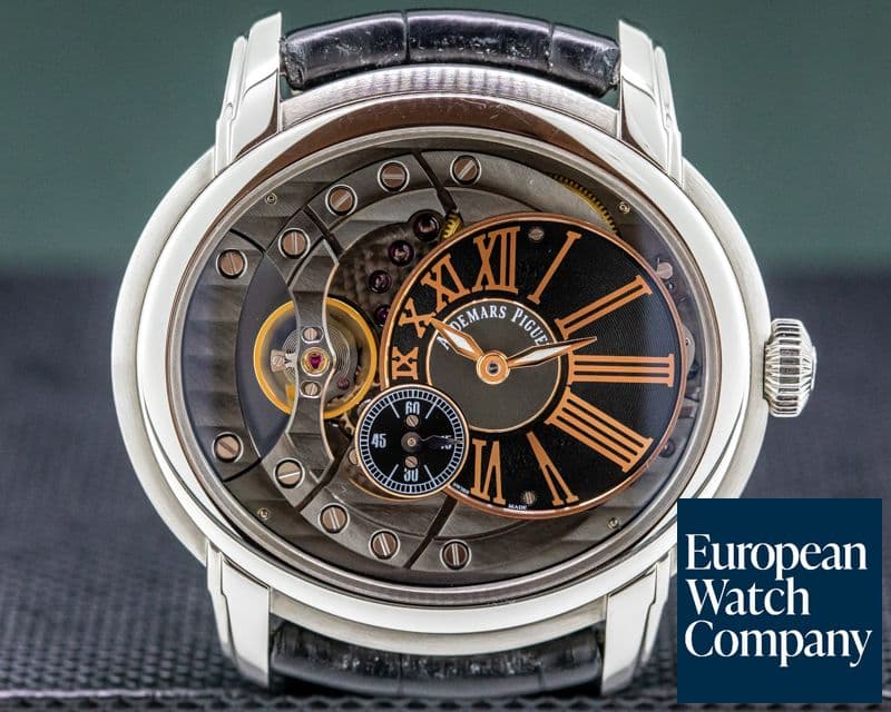 Image of Audemars Piguet Millenary Automatic Skeleton SS / Leather