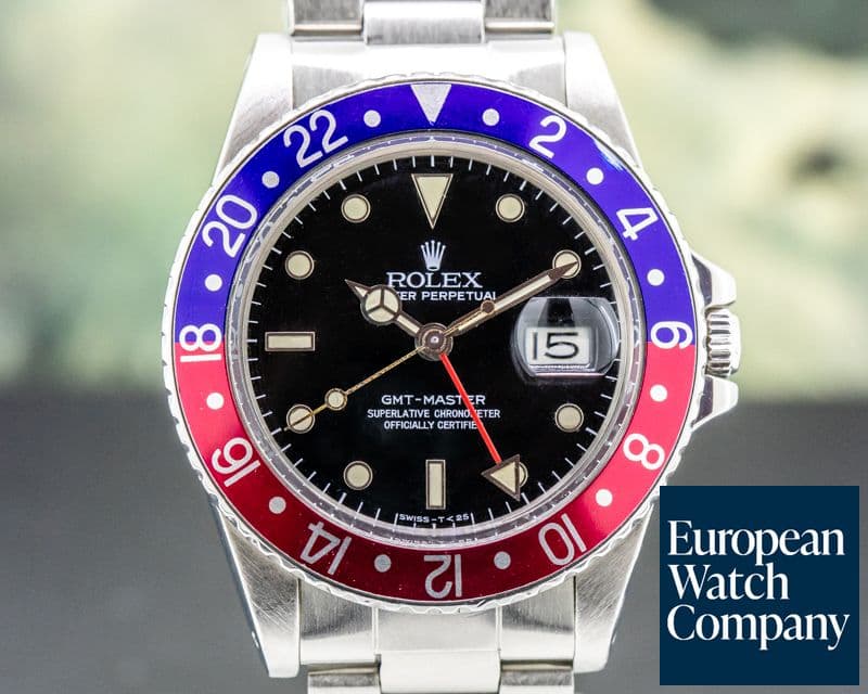 Image of Rolex GMT Master SS / SS Pepsi Bezel 1985 FULL SET