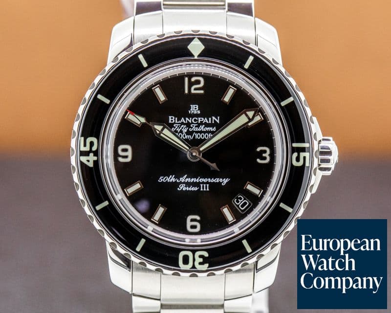 Image of Blancpain Fifty Fathoms 50th Anniversary SS LIMITED RARE