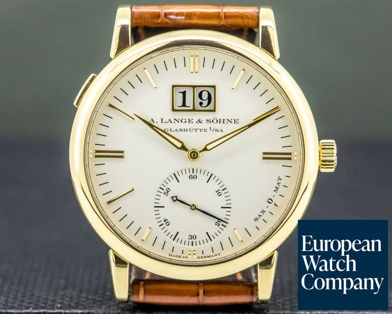 Image of A. Lange and Sohne Langematik Big Date 18K Yellow Gold / Deployment Buckle