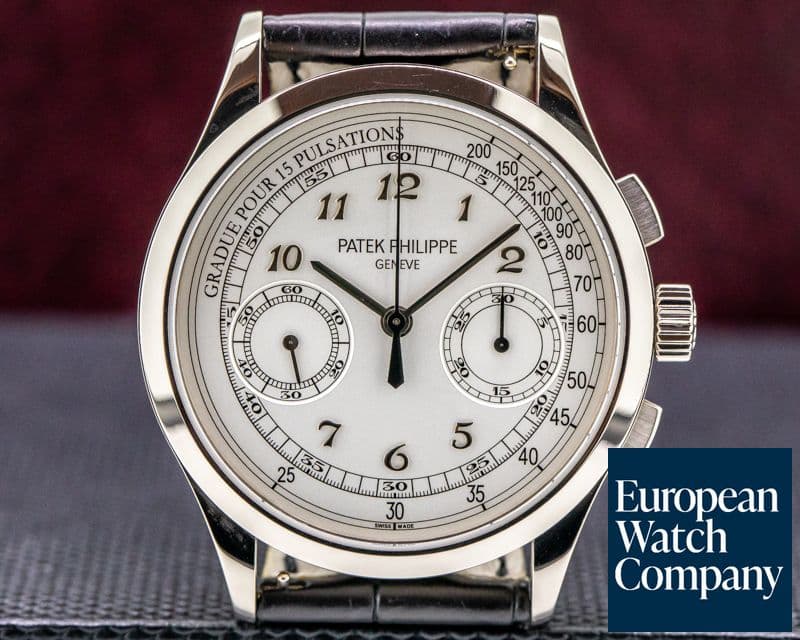 Image of Patek Philippe Chronograph 5170G 18K White Gold / Silver Pulsation 