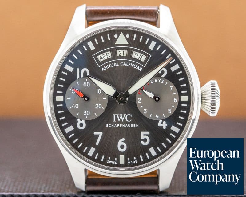 Image of IWC Big Pilot Annual Calendar Spitfire SS / Grey Dial
