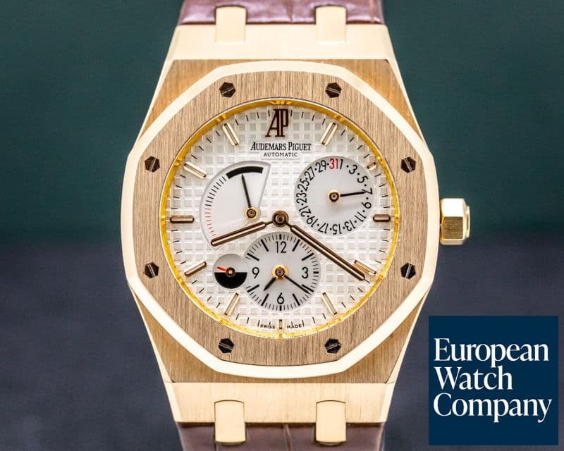 Image of Audemars Piguet Royal Oak Dual Time 18K Rose Gold / Silver Dial 