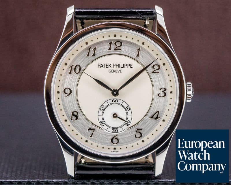 Image of Patek Philippe Calatrava Platinum 5196P Silver Dial Arabic Numerals 