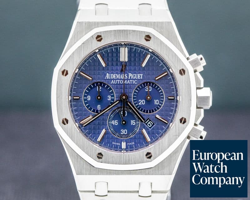 Image of Audemars Piguet Royal Oak Chronograph BLUE DIAL "BOUTIQUE" SS 41MM 