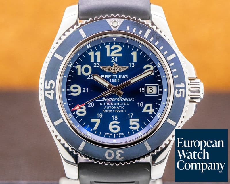 Image of Breitling Superocean II Blue SS / Rubber 2019
