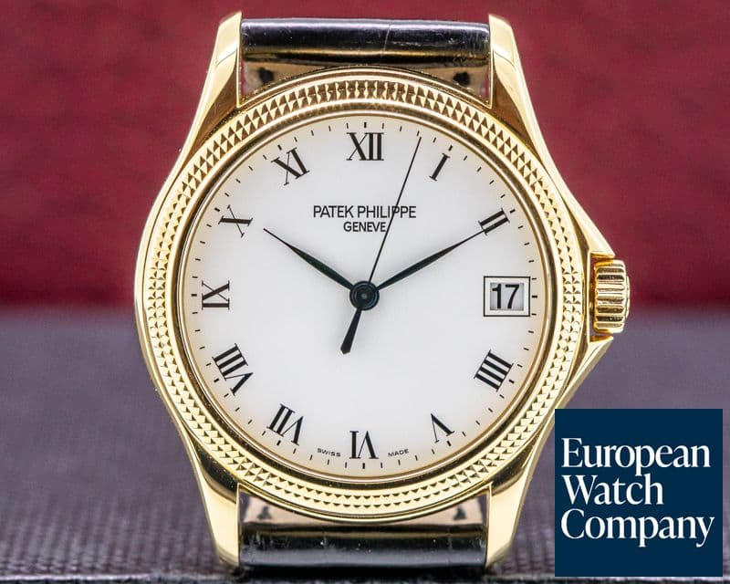 Image of Patek Philippe Calatrava 18K Yellow Gold Hobnail Bezel 37MM
