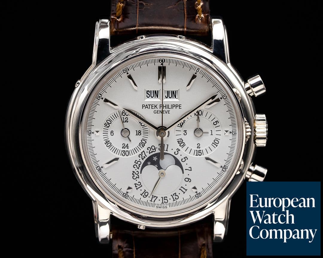 Image of Patek Philippe Perpetual Calendar 3970G Chronograph 18K White Gold FULL SET