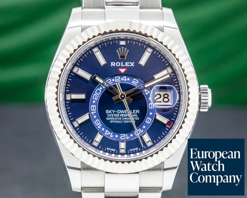 Image of Rolex Sky Dweller 326934 Steel Blue SS UNWORN