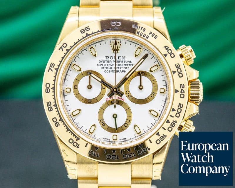 Image of Rolex Daytona 116508 18k Yellow Gold / Bracelet White Dial 