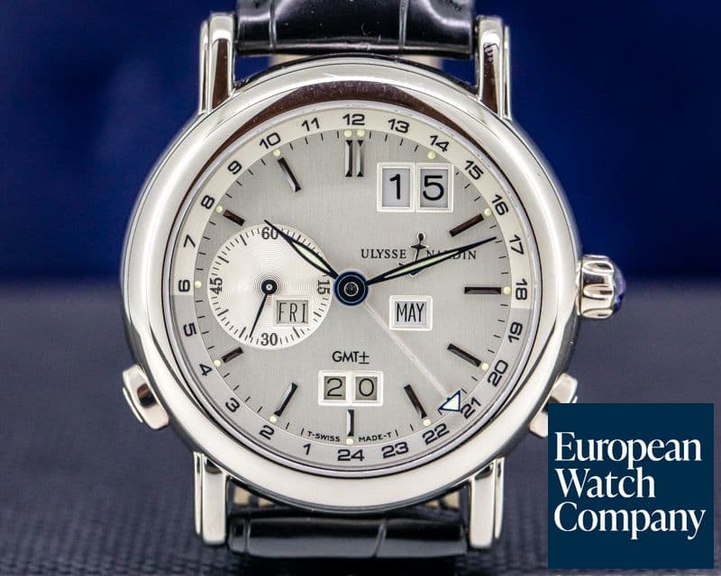 Image of Ulysse Nardin GMT Perpetual Calendar 18K White Gold 38MM