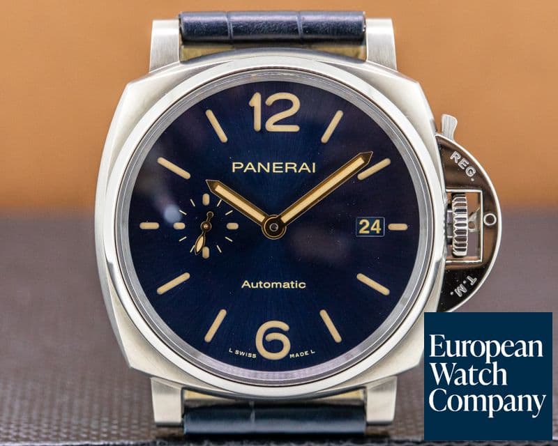 Image of Panerai Luminor Due Automatic Titanio Blue Dial 42mm