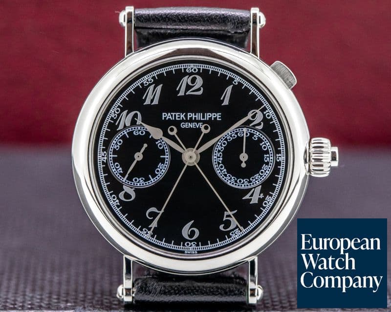 Image of Patek Philippe Split-Seconds 5959P Chronograph Platinum Black Dial RARE