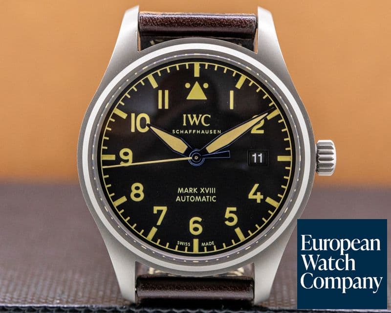 Image of IWC Mark XVIII Heritage Black Dial Titanium