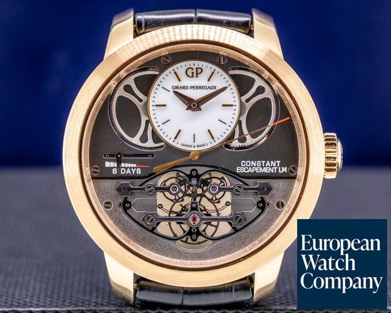 Image of Girard Perregaux Constant Escapement L.M. 18k Rose Gold UNWORN