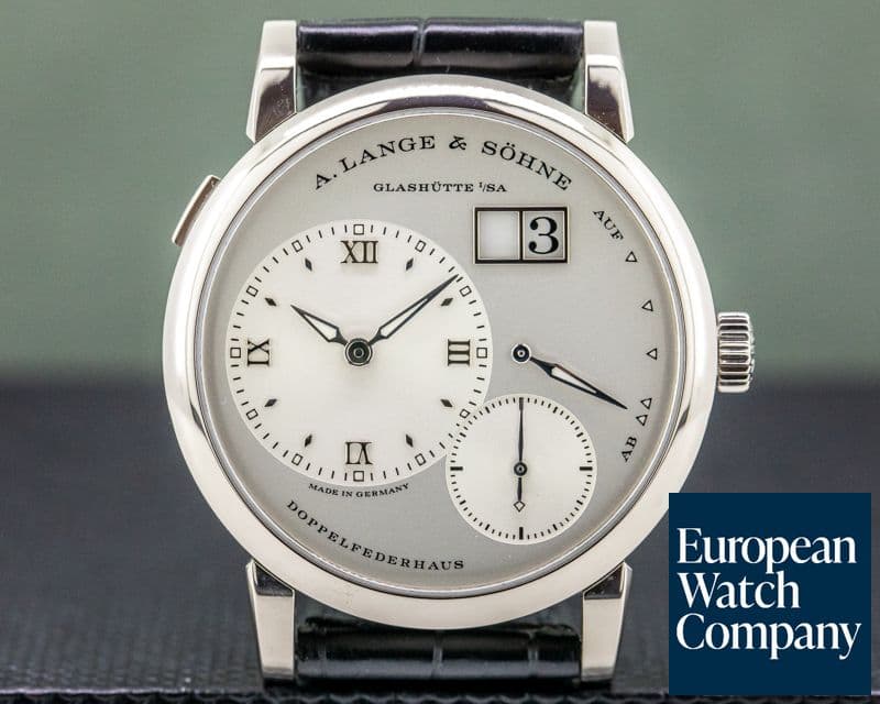 Image of A. Lange and Sohne Lange 1 18K White Gold Silver Dial NEW MOVEMENT