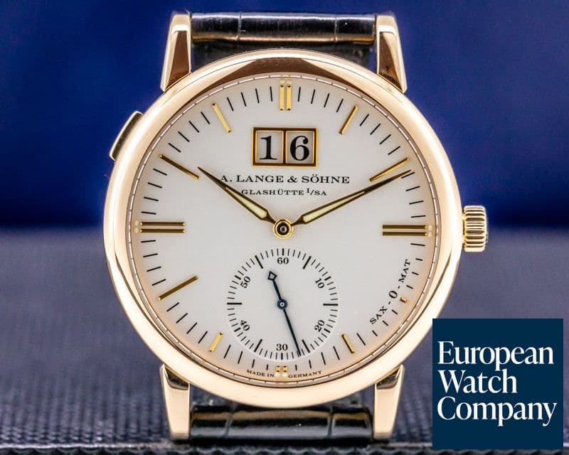 Image of A. Lange and Sohne Langematik Big Date Sax-O-Mat 18K Rose Gold 