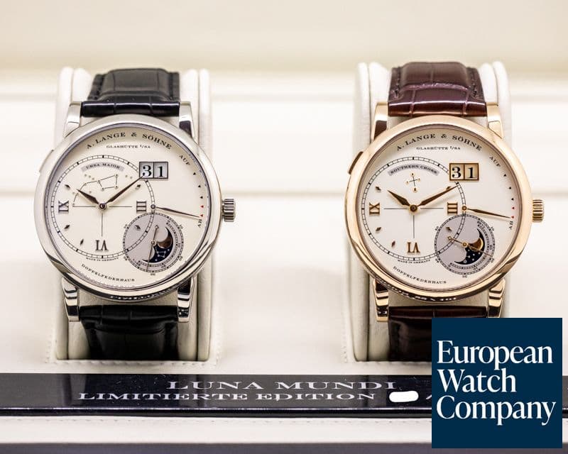 Image of A. Lange and Sohne Lange 1 Luna Mundi 18k Rose & White Gold LIMITED FULL SET
