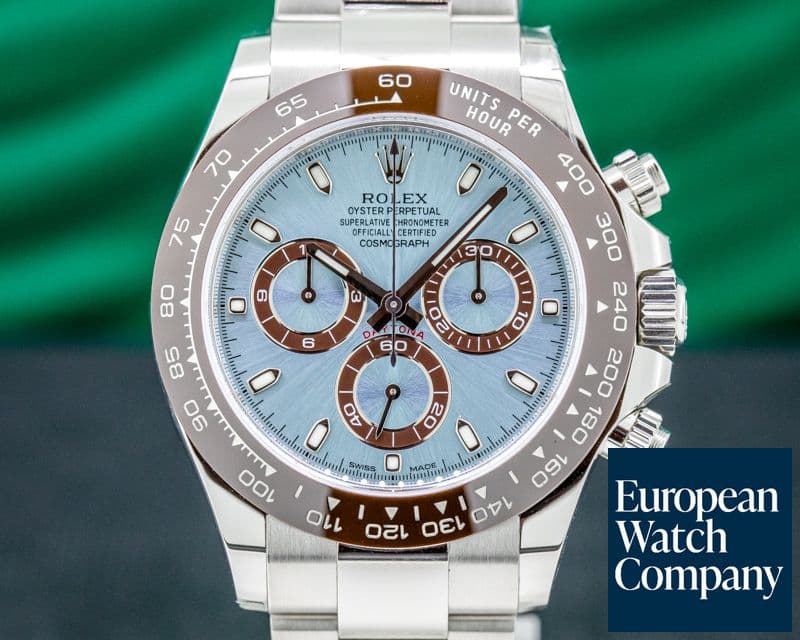 Image of Rolex Daytona 116506 Platinum Glacier Blue / Brown Ceramic UNWORN 2020