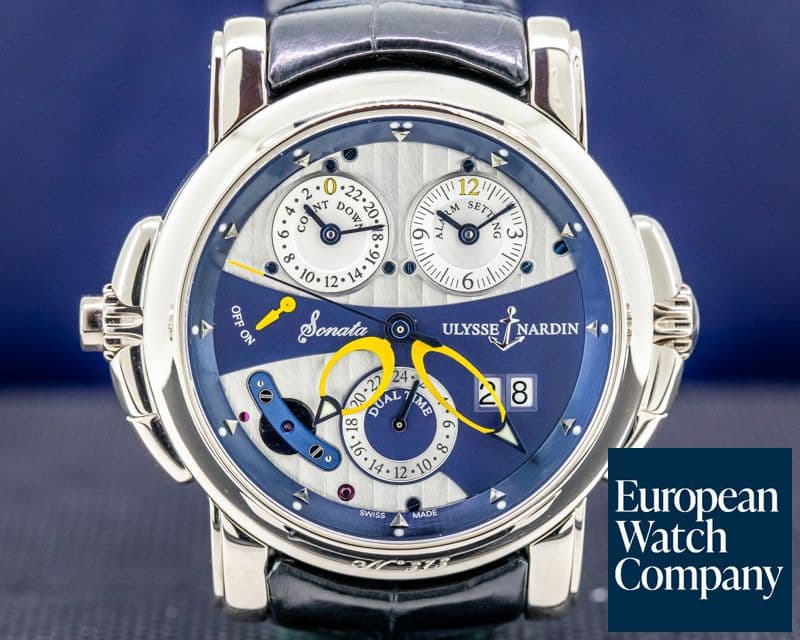 Image of Ulysse Nardin Sonata Cathedral Dual Time 18K White Gold 42MM
