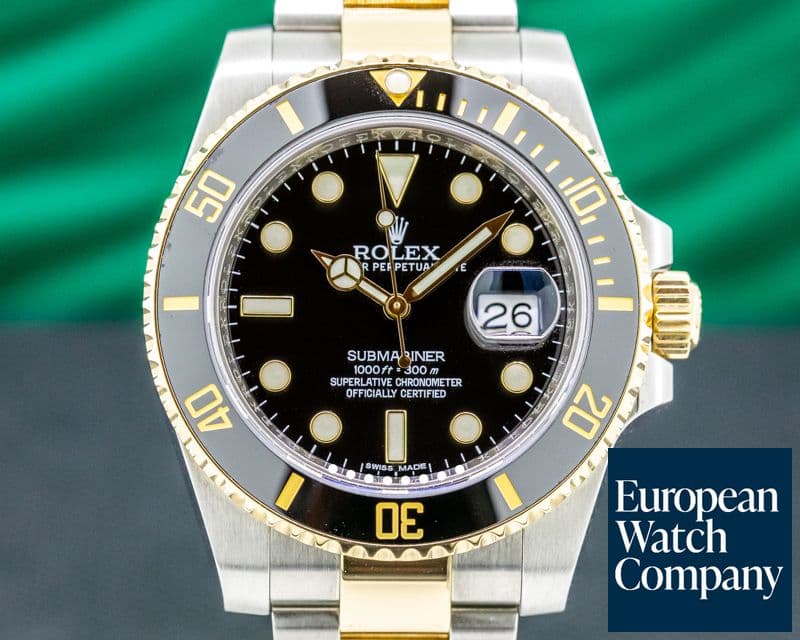 Image of Rolex Submariner Ceramic Black Dial 18K / SS 