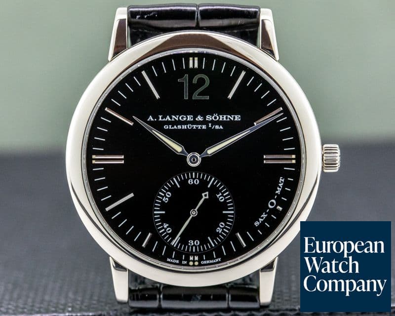 Image of A. Lange and Sohne Langematik 18K White Gold Black Dial