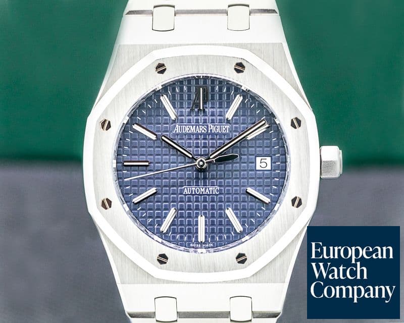 Image of Audemars Piguet Royal Oak BLUE Dial 15300ST SS FULL SET