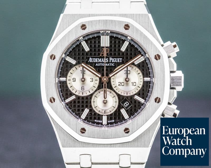 Image of Audemars Piguet Royal Oak Chronograph Black Dial SS 41MM 