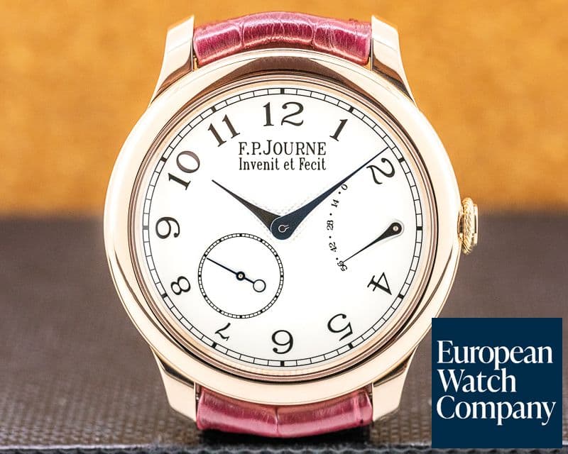 Image of F. P. Journe Chronometre Souverain Red Gold / Silver Dial 40MM