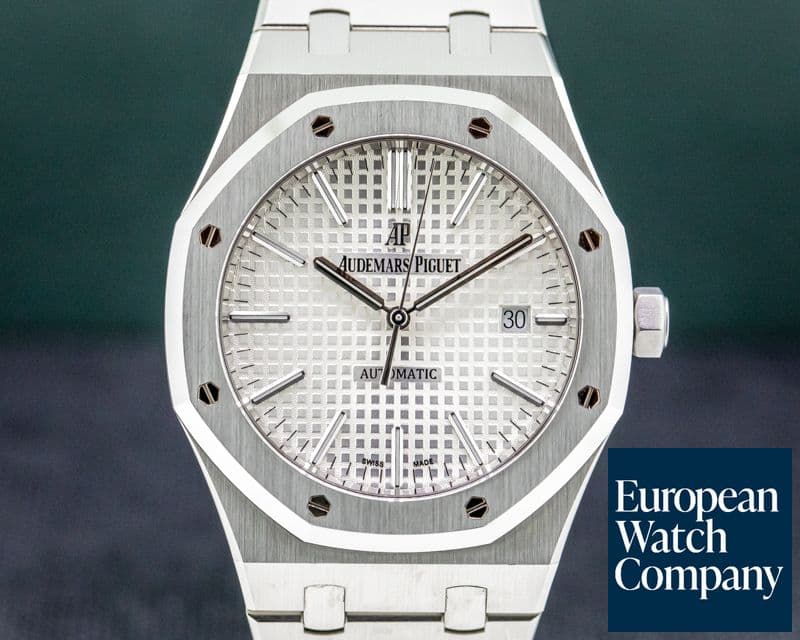 Image of Audemars Piguet Royal Oak 15400ST White Dial SS FULL SET