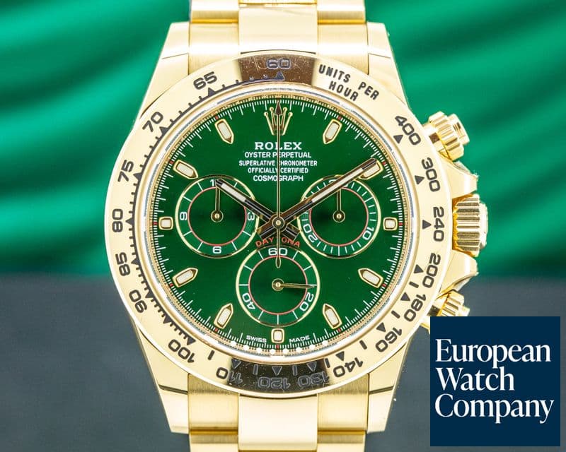 Image of Rolex Daytona 18k Yellow Gold / GREEN DIAL *Celebrity Owned*
