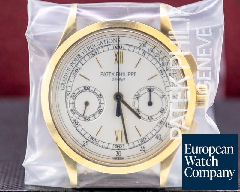 Image of Patek Philippe Chronograph 18K Yellow Gold Pulsation Dial SEALED UNWORN