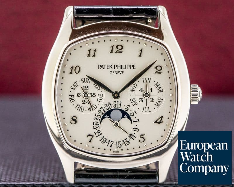 Image of Patek Philippe Perpetual Calendar 18K White Gold Cushion Case FULL SET UNWORN