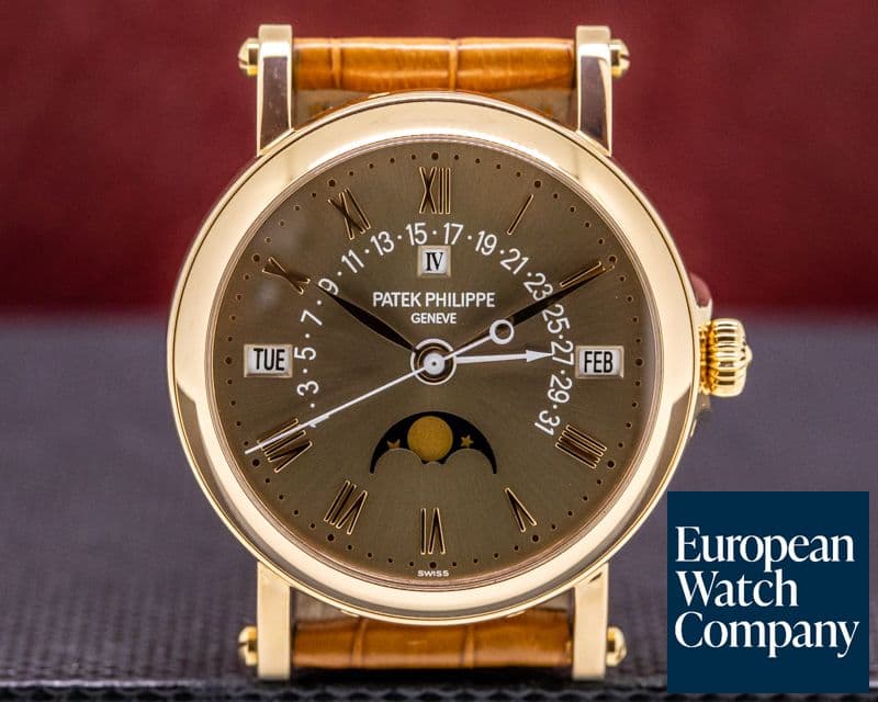 Image of Patek Philippe Retrograde Perpetual 18K Rose Brown Dial LONDON SAATCHI EDITION