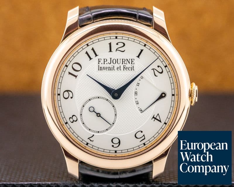 Image of F. P. Journe Chronometre Souverain Red Gold / Silver Dial 40MM